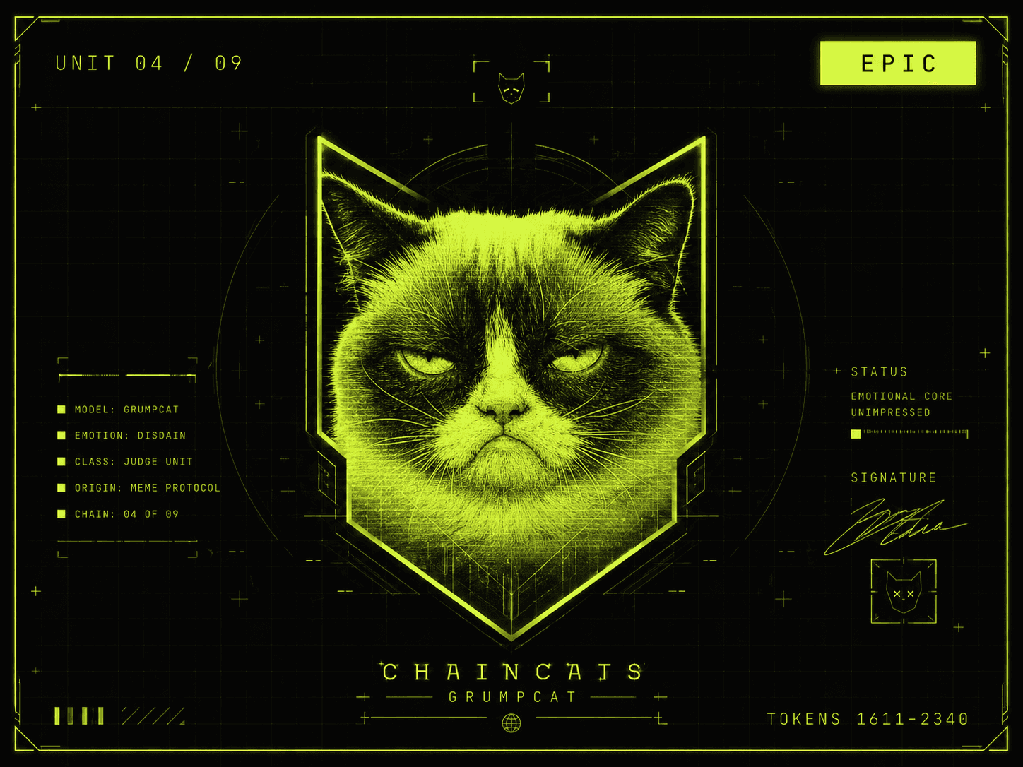 GRUMPCAT — the 1/1 Original