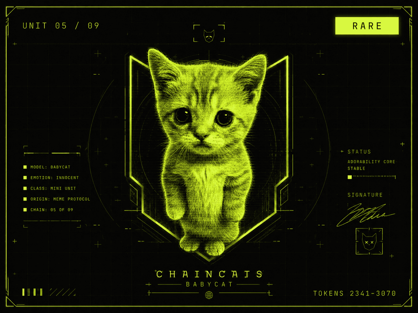 BABYCAT — the 1/1 Original